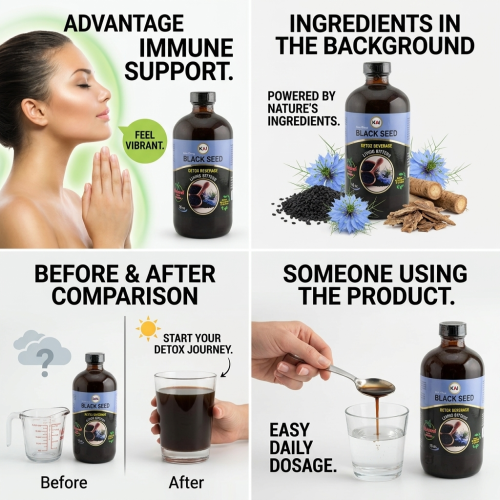 Kai Extra Strong Black Seed Detox Beverage Living Bitters - 16 oz
